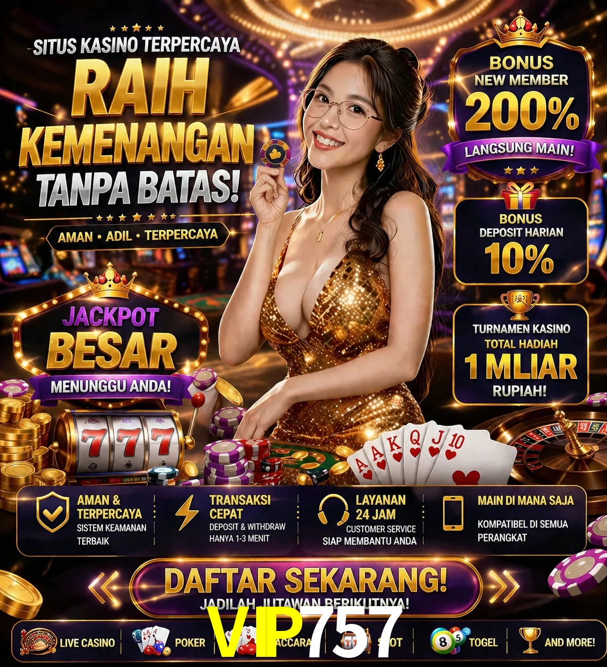 Roleta e blackjack VIP757